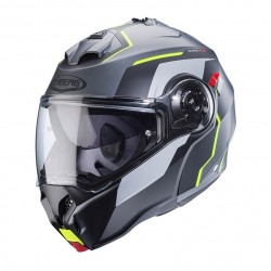 Caberg Κράνος Duke Evo Move Ματ Gun Metal / Μαύρο / Κίτρινο Fluo